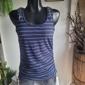 Michael kors blue striped tank top Sz.M